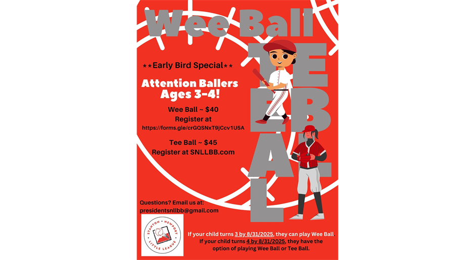 2025 Spring Wee Ball - Click to Register